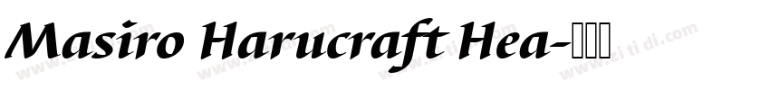 Masiro Harucraft Hea字体转换